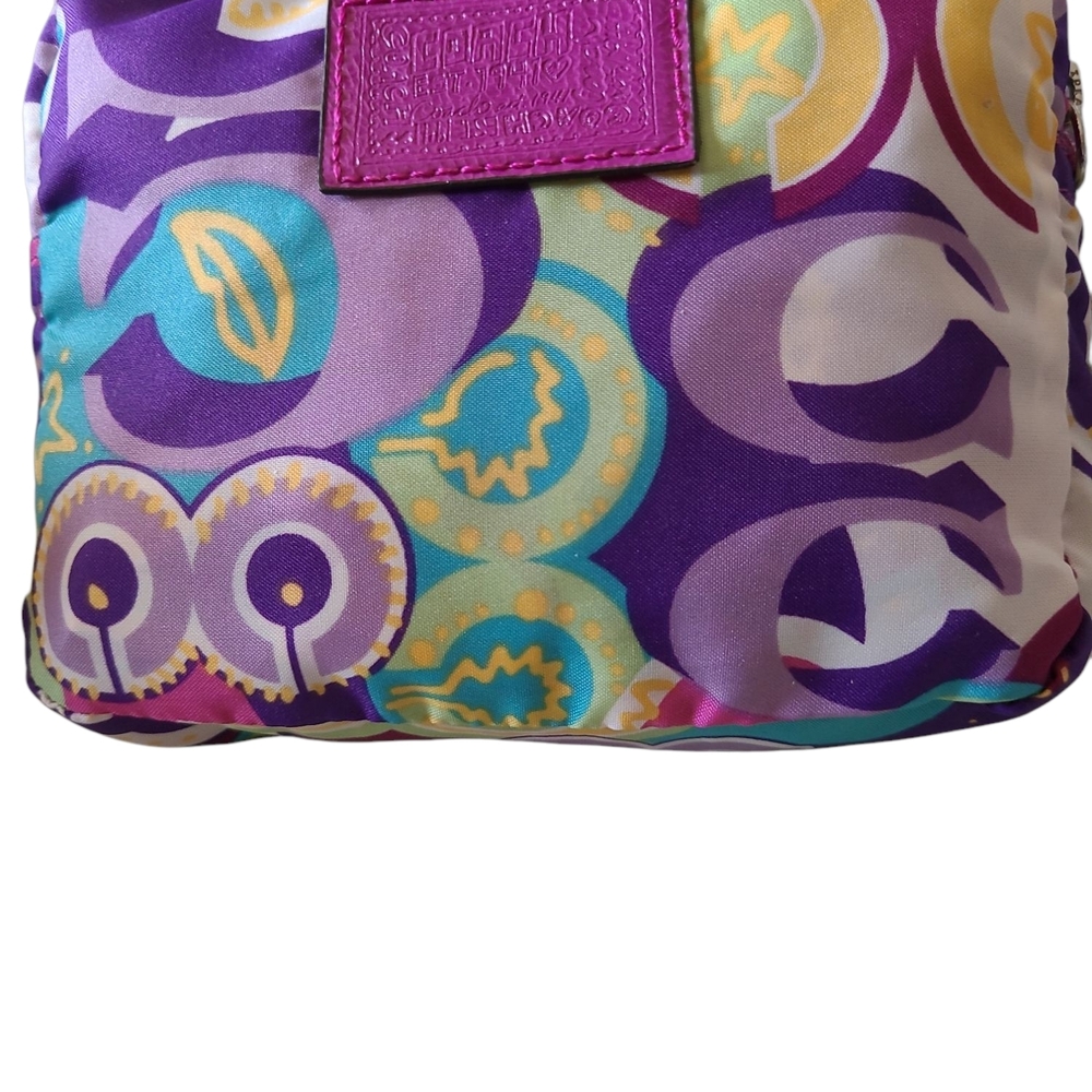 Coach Poppy Glam Signature Print Folding